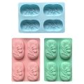 Soap Mold 4 DIY Decoration Silicone 3D Mooncake Mold.