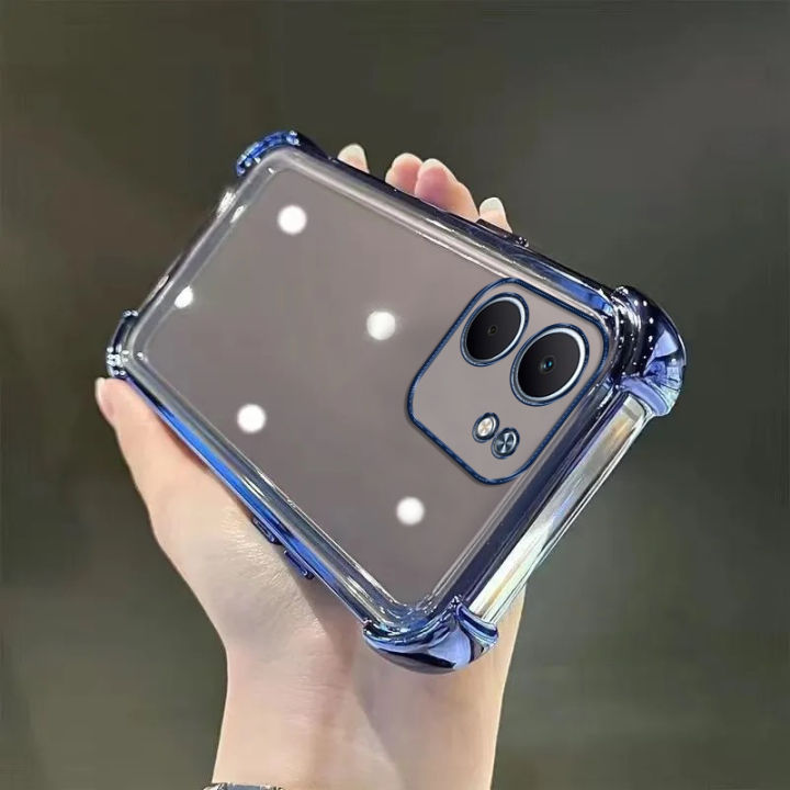 Tokifu%20For%20OPPO%20A5x%20Transparent%20Full-Coverage%20Electroplated%20Shockproof%20Soft%20Silicone%20Premium%20Airbag%20Phone%20Case%20-%20Image%205