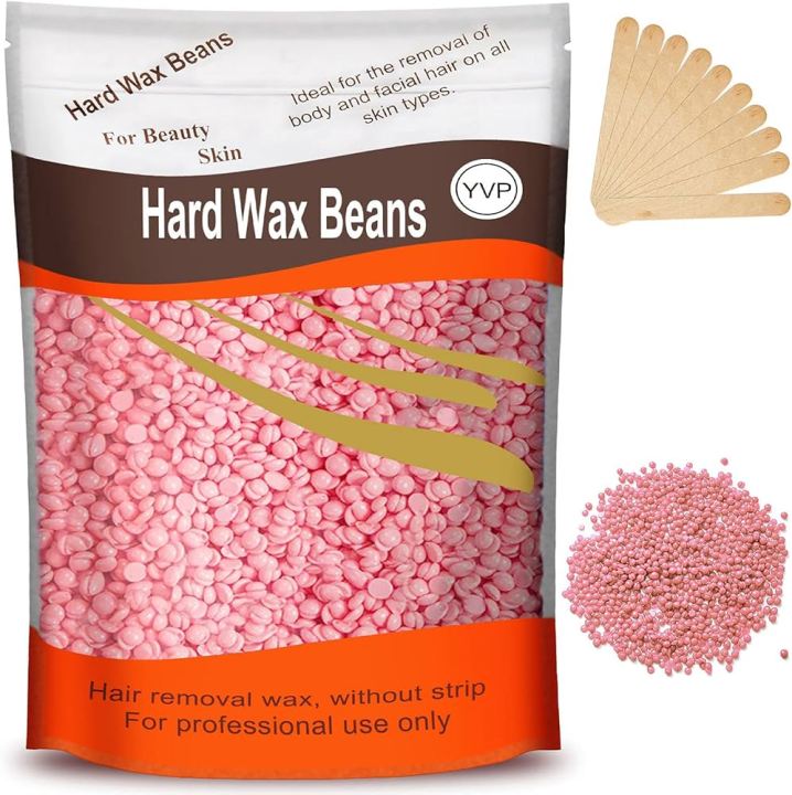 Hard%20Wax%20Beans%20(300g),%2010pcs%20Wooden%20Waxing%20Applicator%20Sticks%20-%20Image%202