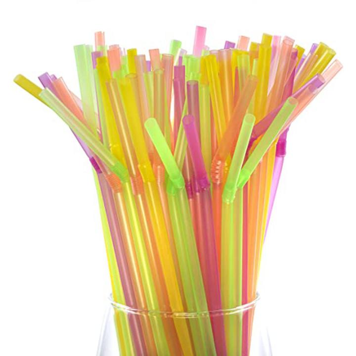 Straws Flexible Juice Pipe 1000pcs