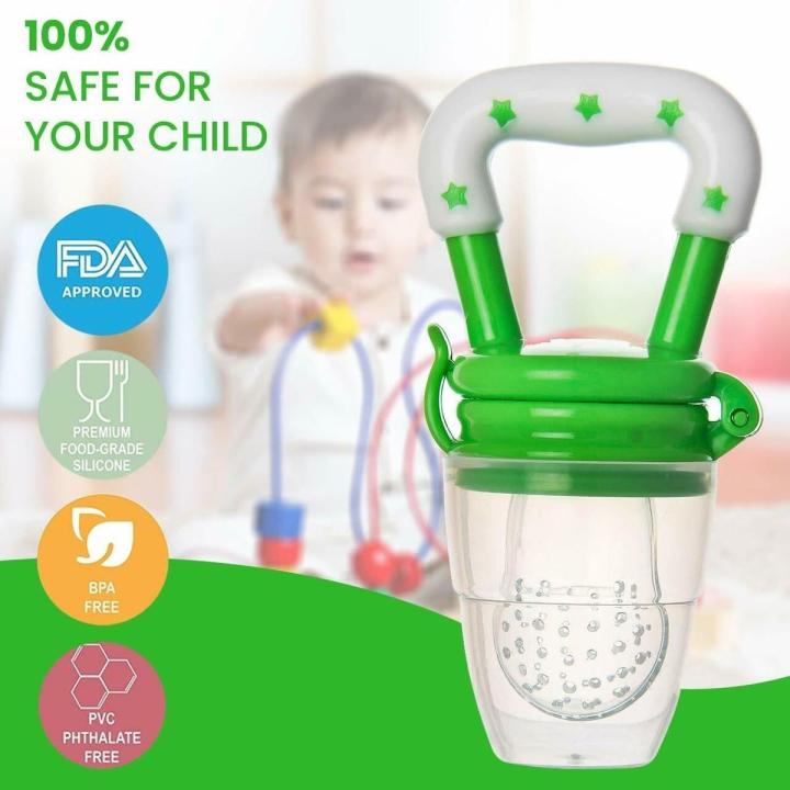 Baby Fruit Pacifier Fresh Food Feeder Teething Toy with Mesh