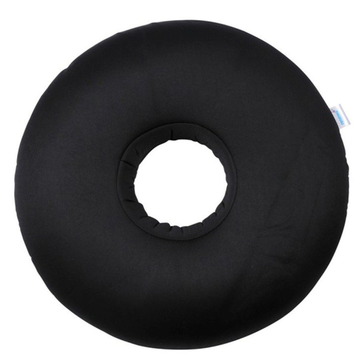Inflatable%20Pile%20Ring%20Pad%20Donut%20Pillow%20Vinyl%20Rubber%20Seat%20Medical%20Acne-Black%20-%20Image%202