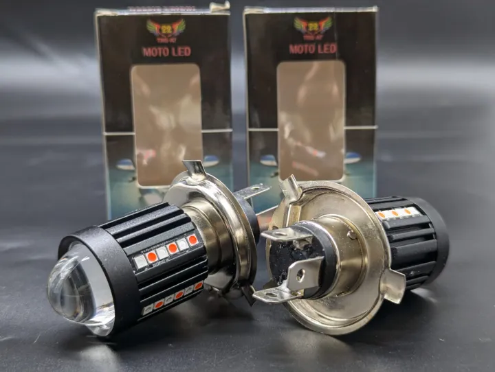 Headlight%20Dual%20Bulb%20Hi/Low%20White&Blue,%20Yellow&Red%20With%2032%20LED%20Chips%20Parklight%20H4%20-%20Image%204