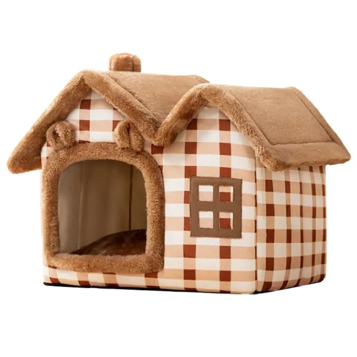 Cat%20House%20Multipurpose%20Warm%20Comfortable%20Closed%20Design%20Plush%20Dog%20Pet%20Cave%20Bed%20for%20Winter%20M%20(Weight:%20Within%205kg/11.0lb)%20-%20Image%202