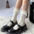 Women Lolita Lace Flower Comfortable Breathable Nylon Invisible Ankle socks-Girls Ultra-thin Non-slip Daily Casual Boat Socks. 