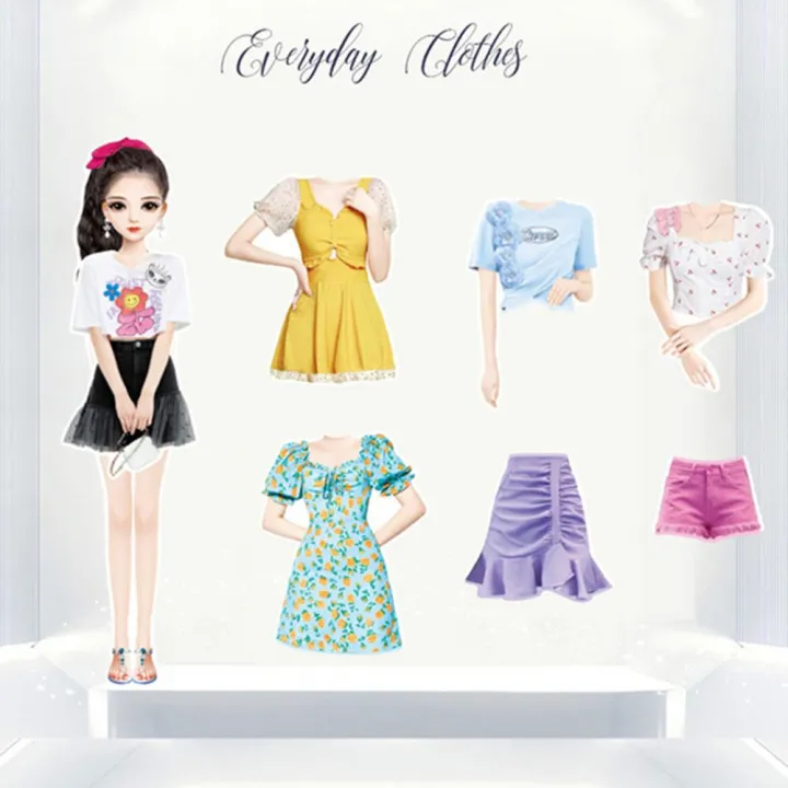 14.5*10cm%20Paper%20Magnetic%20Princess%20Dress%20Up%20Paper%20Doll%20Pretend%20Play%20Toy%20Encourage%20Creation%20Funny%20Clothes%20Dress%20Up%20Puzzle%20Game%20-%20Image%203