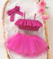 Handmade Baby girls Fashionable beautiful 2 piece toto skirts set for 0-3 years babies - বাচ্চাদের জামা.