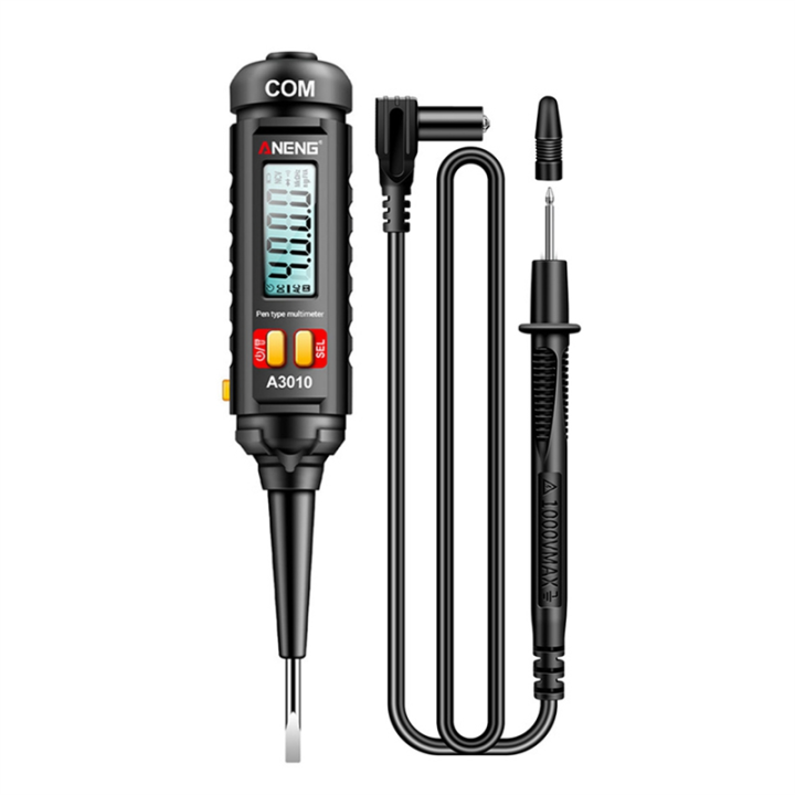 Counts Pen-Type Multimeter True-RMS Backlight Multi Meter 4000 Digital Auto Range Tester LCD Electrician Tools