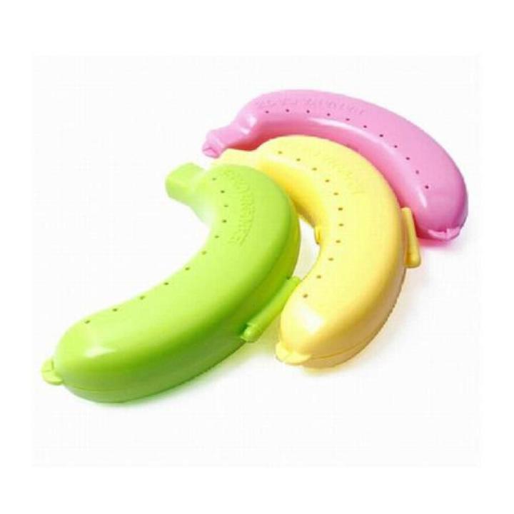 Hot Fruit Banana Case Protector Box Holder Lunch Container Food Storage 3 Colors