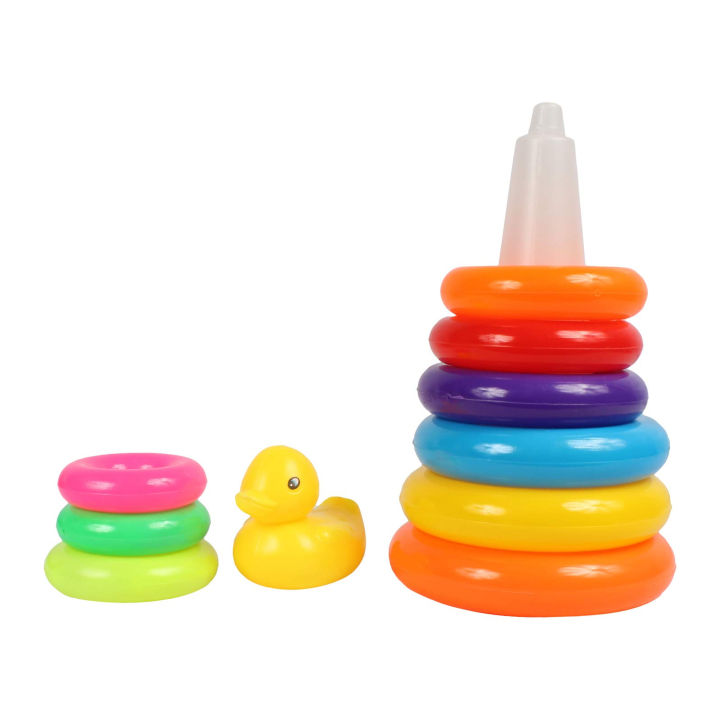 Rainbow%20Colour%20Pyramid%20Ring%20Puzzle%20Toy%20for%20early%20Learning%20Baby%20-%20Image%203