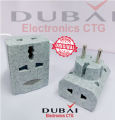2 Pin Multi Socket Ceramic Design convert  3.3 Plug ,Heavy Duty Professional - Multi Plug - Multi Plug. 