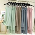 Ice Silk Suspender Skirt for Women Summer Inner Wear Bottoming Skirt Plus Size Plus Size Ladies High Waist Slim Looking Dress Loose Long Dress.