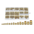 300Pcs Thread Knurled Nuts Brass Knurled Threaded Insert Nuts for 3D Printing Injection Molding.