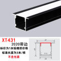 LED linear light embedded black aluminum alloy light trough living room ceiling line light surface-mounted concealed linear light strip. 