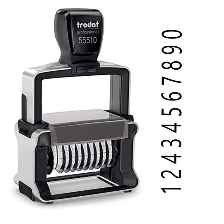 Numbering Stamp Trodat- 55510 | 10 Digit Numberer Stamp | Auto Stamp Seal