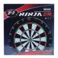 Ninja - 18 inch Dart Board - Black and White. 
