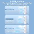 Rechargeable Double Ended Spray Fan with Remote Control. Portable Air Cooler with LED Light. Air Humidifier Dual Mist Fan. 