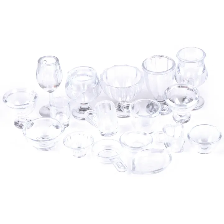 %EF%BC%88New%EF%BC%8917Pc/et%201:12%20Dollhoue%20Miniature%20Tranparent%20Tableware%20DIY%20Pretend%20Play%20Toy%20-%20Image%207