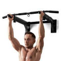Wall Mounted Pull Up Chin Up Bar - Black. 