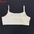 Girls 3 Pcs Combo Cotton White Bra with Spaghetti Straps From Levin.
