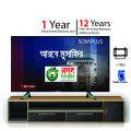 Sony Plus 32'' HD Ultra Slim LED TV 4K Supported Black Color. 