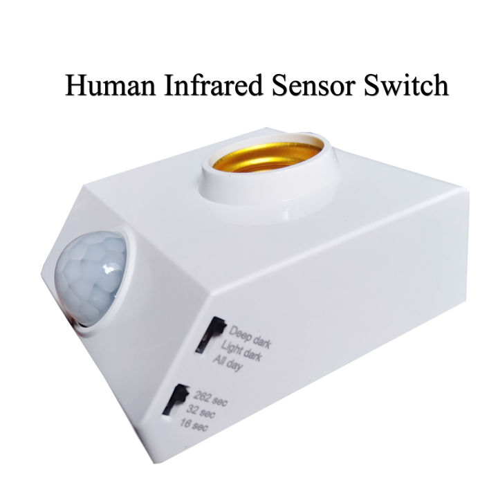 PIR%20Infrared%20Sensor%20Switch%20Automatic%20Light%20Lamp%20Holder%20Switch,%20Motion%20sensor%20holder%20For%20Light%20-%20Image%202