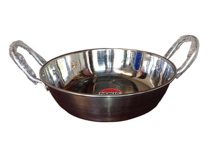 Stainless Steel Korai High Quality for Gas -Induction & Infrared Chula, Size- 26 & 28 & 30 CM