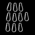 1/10Pcs No.4 Gourd-shaped Aluminum Alloy Carabiner Spring Hook Outdoor Safety Buckle Connecting Ring For Camping Hiking. 