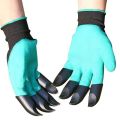 1 pair of safety glovesgarden rubber TPR thermoplastic construction worker ABS claws. 