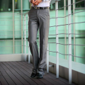 Fall Slim Fit White Bootleg Pants Men's Business Casual Big Leg Suit Pants Fashionable All-Match Non-Ironing Wide Leg Suit Pants.