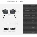 2021 HD Polarized Round Metal Sunglasses UV400 Men's Sun glasses Feminin Women's Vintage Gafas De Sol Metal Goggles With box. 