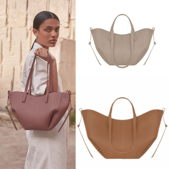 POLENE armpit pleated tote shopping bag bag bag niche design 2024 new trendy fashion p