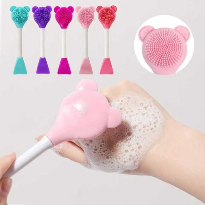 Bear%20Double%20Head%20Facial%20Mask%20Brush%20Silicone%20Applicator%20Spoon%20Spatula%20Stirring%20Stick%20Women%20Skin%20Face%20Cleansing%20Care%20Home%20Makeup%20Tools%20-%20Image%203
