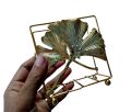 Creative Gold Metal Tissue Holder Storage Organizer Napkin Holder For Dinner Table.