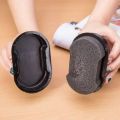1pc Quick Polish Double-sided Leather Shoe Brush Polish Brush Shoe Maintenance Brightening Cleaning Duster Sponge Wipe Colorless.