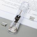 Deli Metal Clip Push Clipper Latest Stapler Paper Fixing Organizing Stapler Reusable Portable Push Clamp Not Damage Paper. 