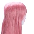 (New) 80cm long straight cosplay wig multicolor heat shield wigs (pink). 