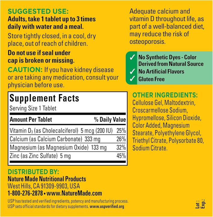 Nature%20Made%20Calcium%20Magnesium%20Zinc%20with%20Vitamin%20D3%20Dietary%20Supplement%20for%20Bone%20Support%20300%20Tablets%20-%20Image%203