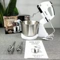 SK-6620 SOKANY Stand Mixer 250W Electric Stand Mixer with 2.0L SS Bowl Table Stand Cake Dough Mixer Handheld Automatic Egg Beater Baking Cream Machine for Hotels and House.