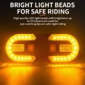 Bike Turn Signal Rear Light USB Rechargeable Wireless Back LED Scooter Tail Light Wireless Warning Taillight Cycling Accessories. 