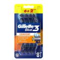 Gillette Blue 3 Comfort Men's Razor Blades - 8 Pieces. 