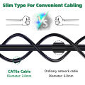 WEISUDA CAT6A Ethernet Cable Slim UTP Patch Cord 10Gbps RJ45 Internet Network Cable for Modem Router PS4 Cable Ethernet Cat 6a. 