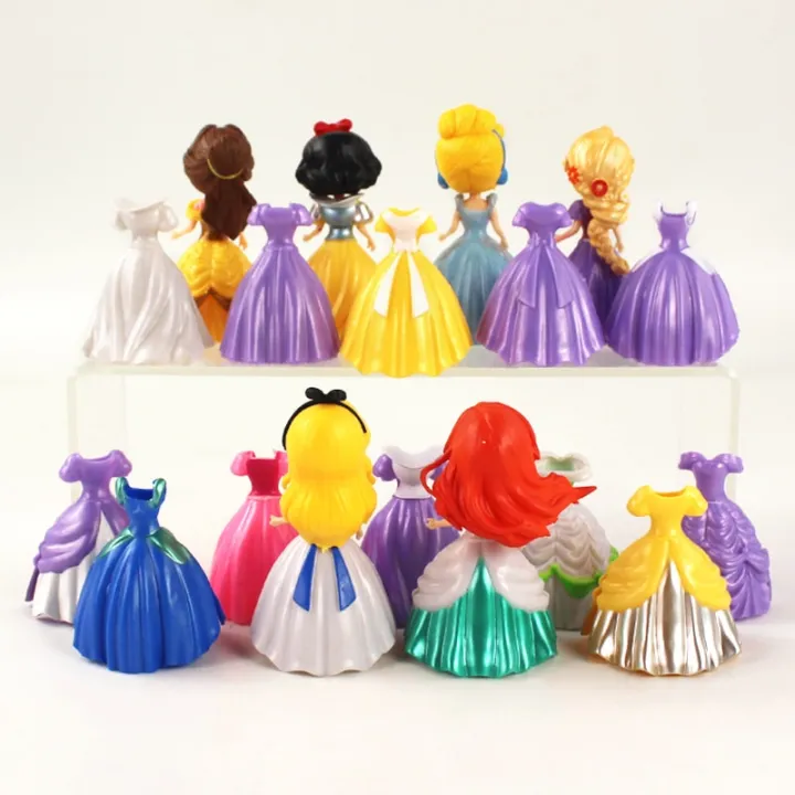 6pcs/set%20Disney%20Princess%20Magic%20Clip%20Doll%20QPosket%20Snow%20White%20Cinderella%20Ariel%20Belle%20Tangled%20Alice%20Model%20Set%20Toys%20for%20Children%20-%20Image%203