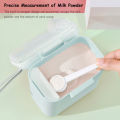 HelloKimi Milk Pow-der Storage Food Containers Portable Milk Pow-der Air Tight Containers with Spoon Milk Feeding Storage Boxes Milk Dispenser Infant Baby Food Storage Containers. 