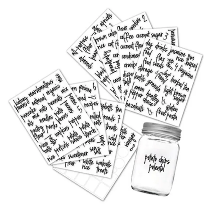 ARELENE%20168PCS%20Pantry%20Label%20Printed%20Home%20Containers%20Jars%20Bottles%20Tags%20Waterproof%20Transparent%20Self-Adhesive%20Food%20Label%20Stickers%20-%20Image%204