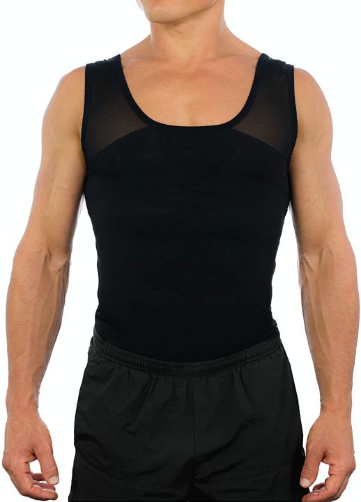 Men's%20Chest%20Compression%20Shirt%20To%20Hide%20Gynecomastia%20Moobs%20Body%20Suit%20Mens%20Shapewear%20-%20Image%202