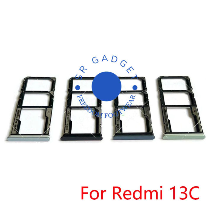 Replacement Dual Sim Tray Card Holder for Xiaomi Redmi 13C Sim Slot