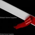 Rubber Silicone Shower Barrier Water Stopper Bathroom Waterproof Strip Water Retaining Strip Bendable Door Bottom Sealing Strip. 