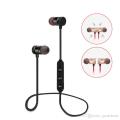 Magnetic music wireless Bluetooth headset with Mic For smart cellphone.