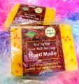 National product skin care Hand made Pipasa Real Saffron Goat Milk Bar soap used for male female - 90 gm. 